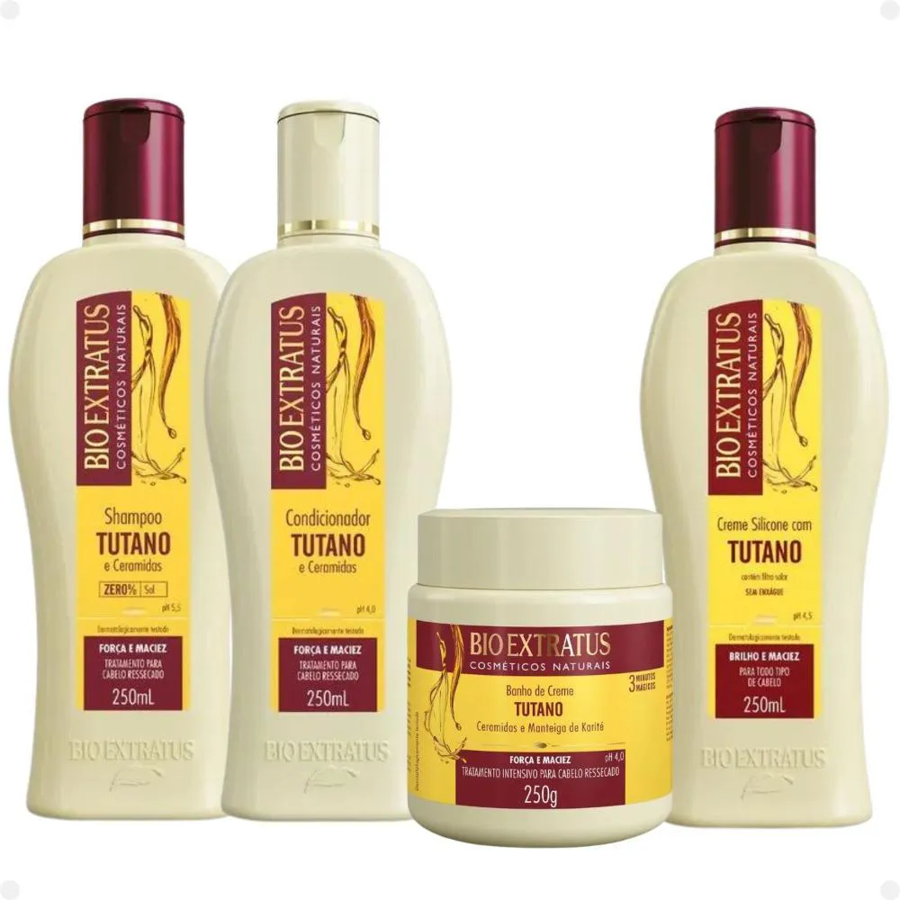 KIT BIO EXTRATUS TUTANO FORçA E MACIEZ COM 4 250