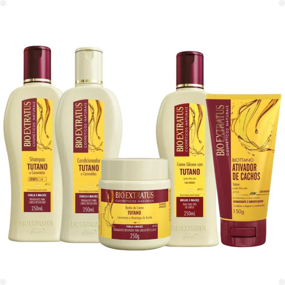 KIT BIO EXTRATUS TUTANO FORçA E MACIEZ COM 5 250