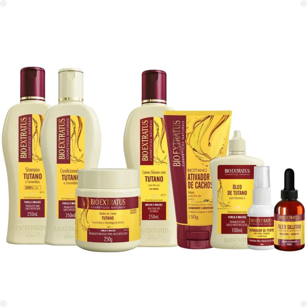 KIT BIO EXTRATUS TUTANO FORçA E MACIEZ COM 8