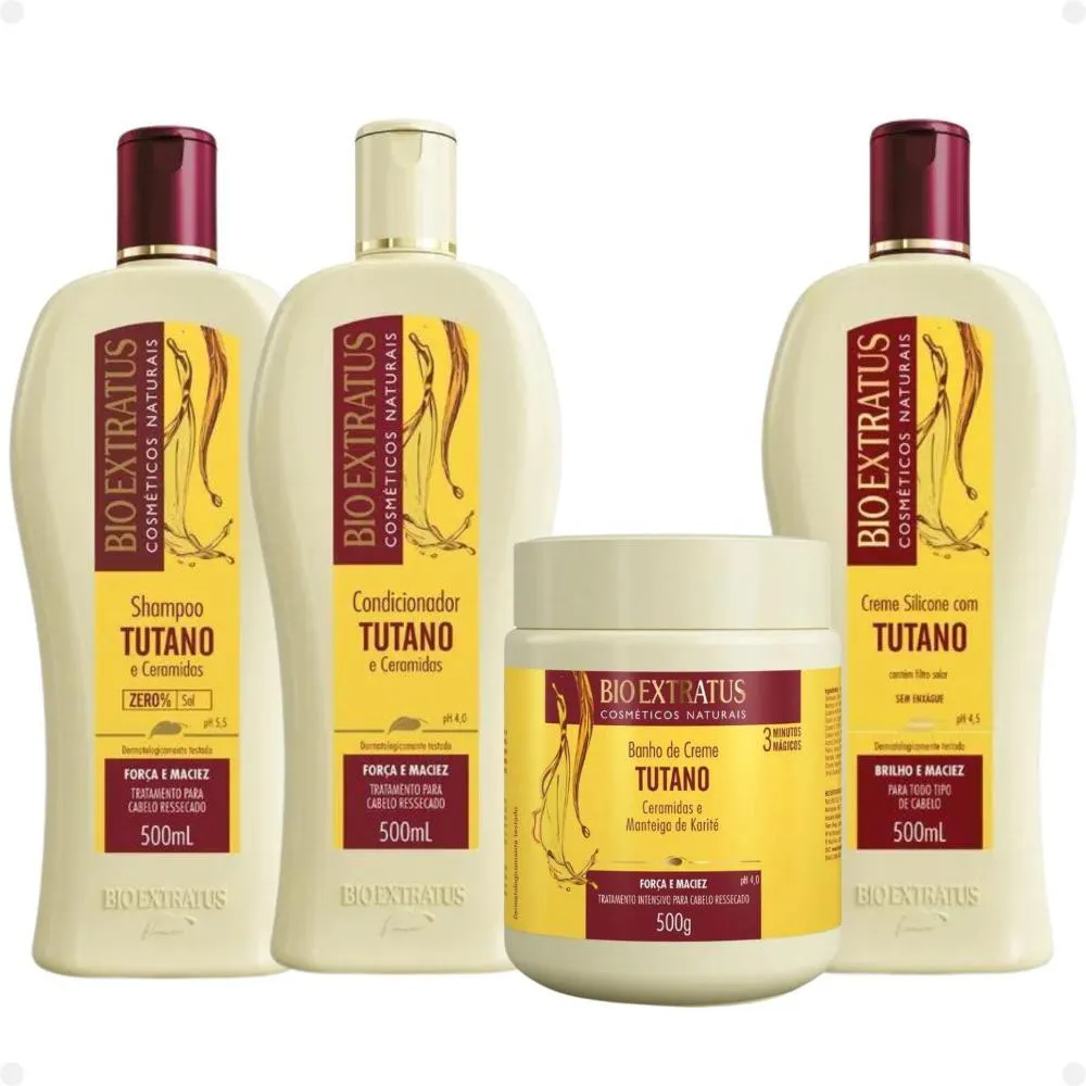 KIT BIO EXTRATUS TUTANO FORçA E MACIEZ COM 4 500