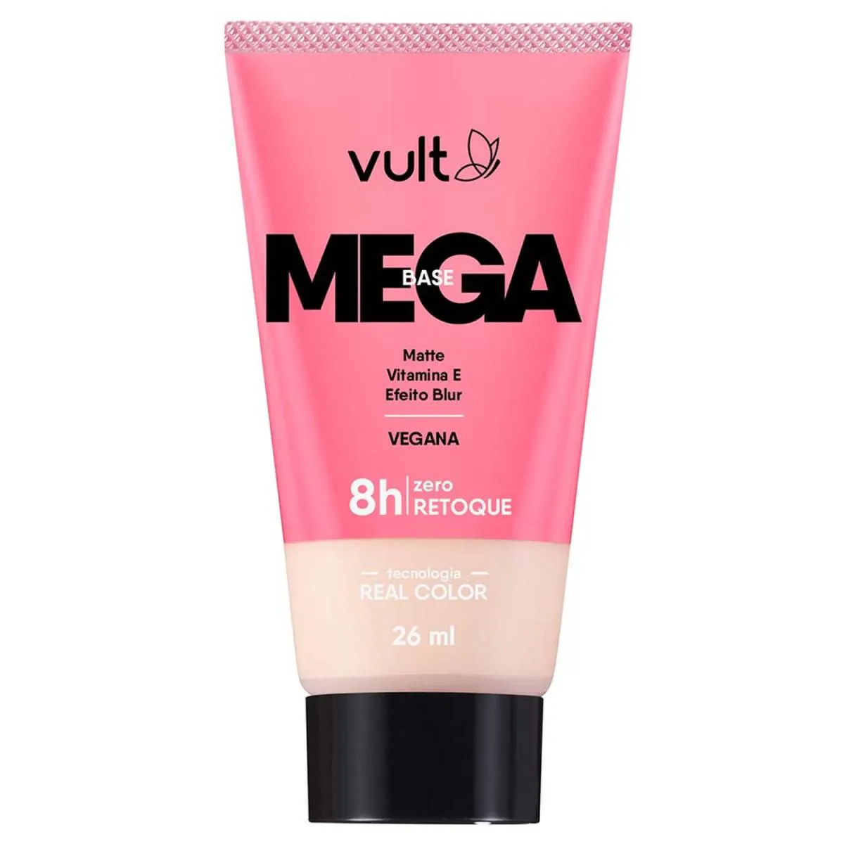 VULT MEGA BASE LíQUIDA MATTE V180 EFEITO BLUR ZERO RETOQUE 26ML