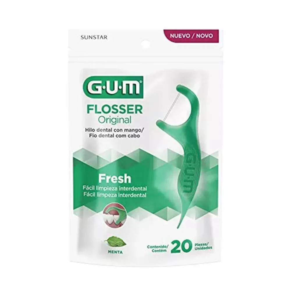 FIO GUM DENTAL ORIGINAL FLOSSERS MENTA 20UN