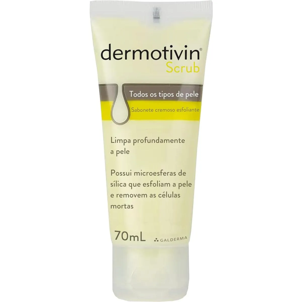 DERMOTIVIN SCRUB SABONETE CREMOSO ESFOLIANTE PARA TODOS OS TIPOS DE PELE 60G GALDERMA (7897930762589)