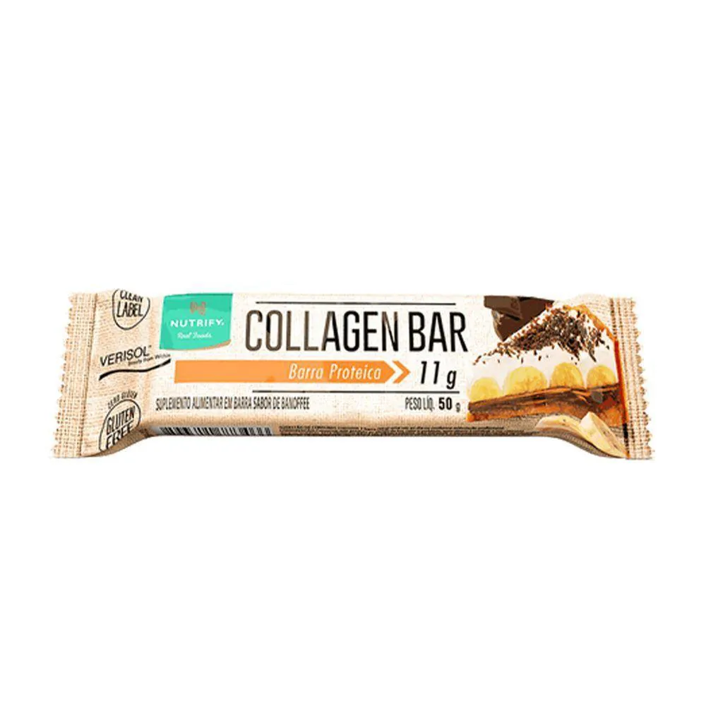 COLLAGEN BAR NUTRIFY BARRA DE PROTEíNA BANOFFE UND 50G