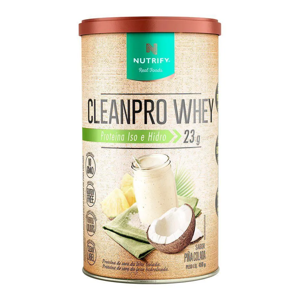 CLEANPRO WHEY HIDROLISADO PIñA COLADA NUTRIFY 450G