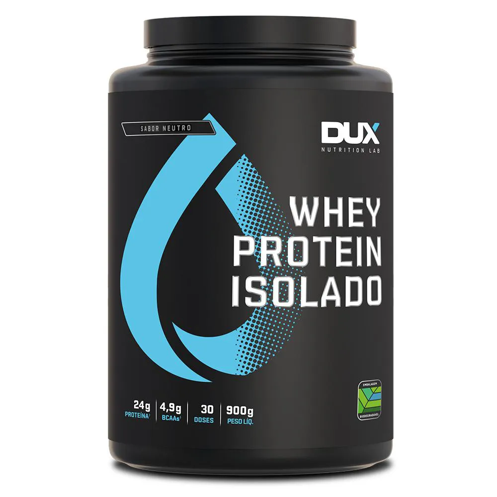 WHEY PROTEIN ISOLADO DUX NUTRITION POTE 900G NEUTRO