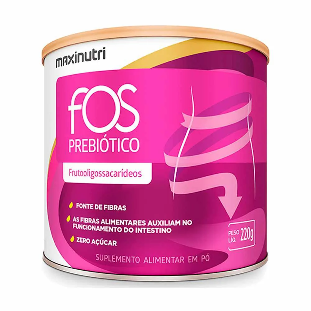 FOS PREBIóTICOS FIBRA REGULADORA INTESTINAL LATA 220G MAXINUTRI