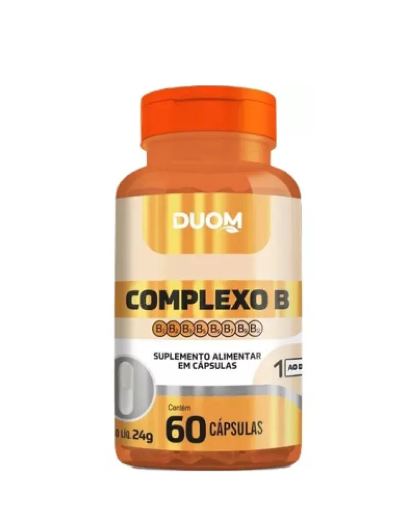 SUPLEMENTO VITAMíNICO COMPLEXO B C/60 CáPSULAS - DUOM