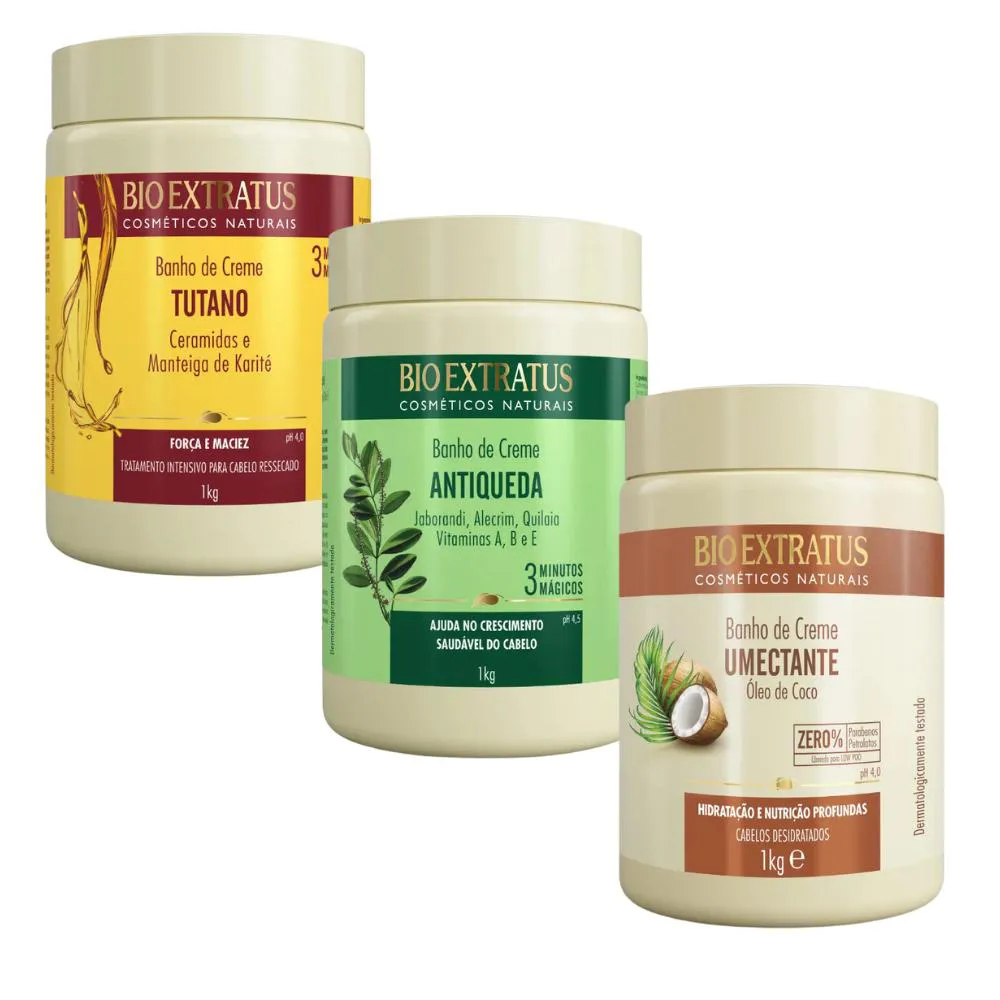KIT BIO EXTRATUS TUTANO+ ANTIQUEDA+ UMECTANTE 1KG