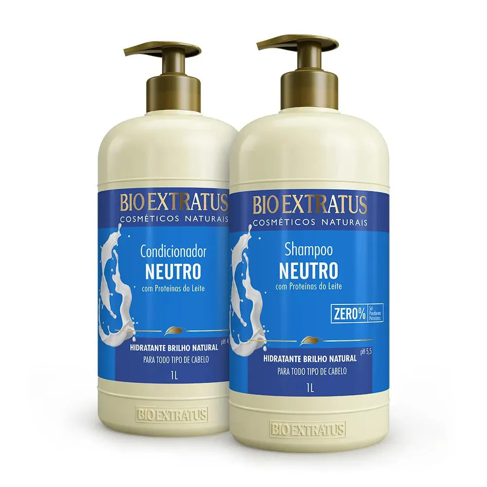 KIT BIO EXTRATUS NEUTRO SHAMPOO E CONDICIONADOR 1L