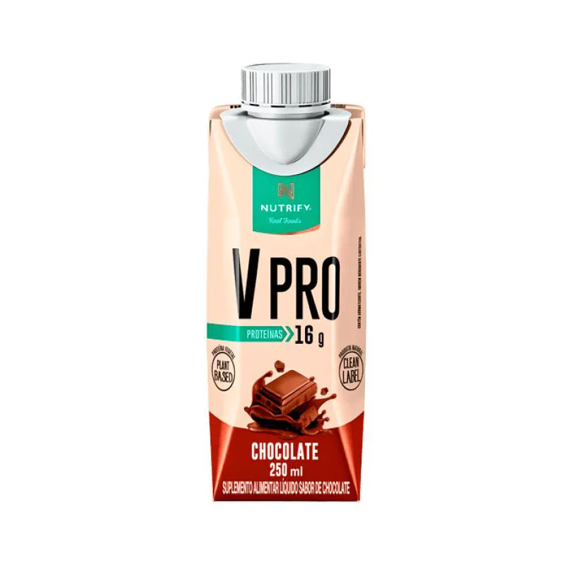 V PRO WHEY LíQUIDO Pack COM 6 Unidades Chocolate