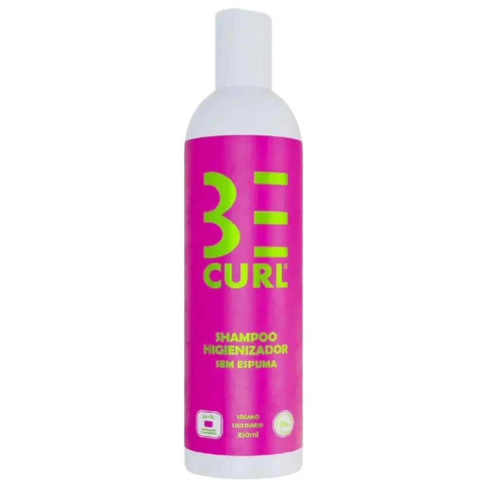 SHAMPOO HIGIENIZADOR SEM ESPUMA BE CURL 350ML