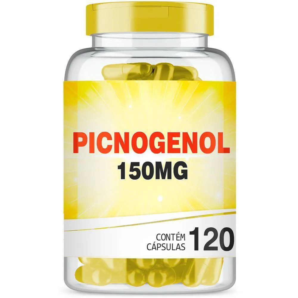 PICNOGENOL 150MG COM 120 CáPSULAS ELASTICIDADE DA PELE