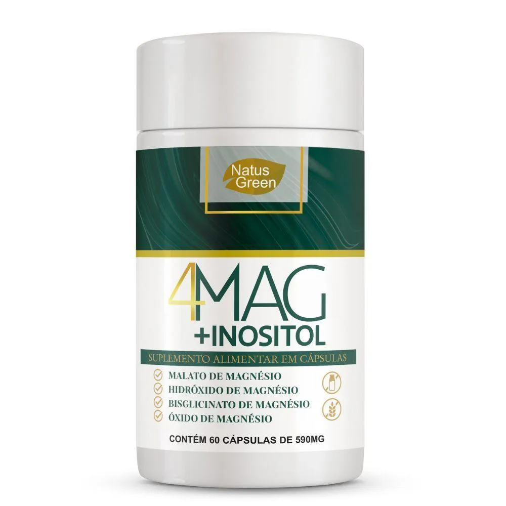 4 MAGNéSIOS + INOSITOL 60 CáPSULAS 590MG NATUS GREEN