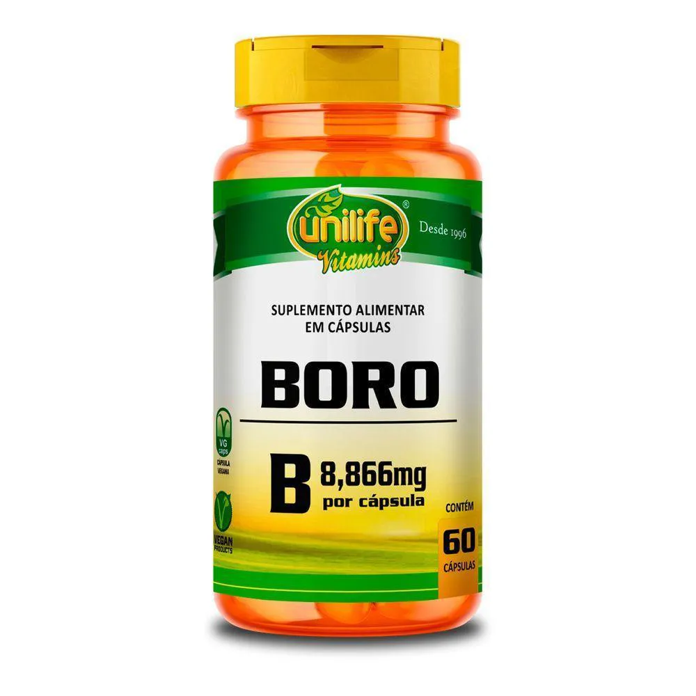 BORO B UNILIFE 60 CáPSULAS 500MG VEGANO