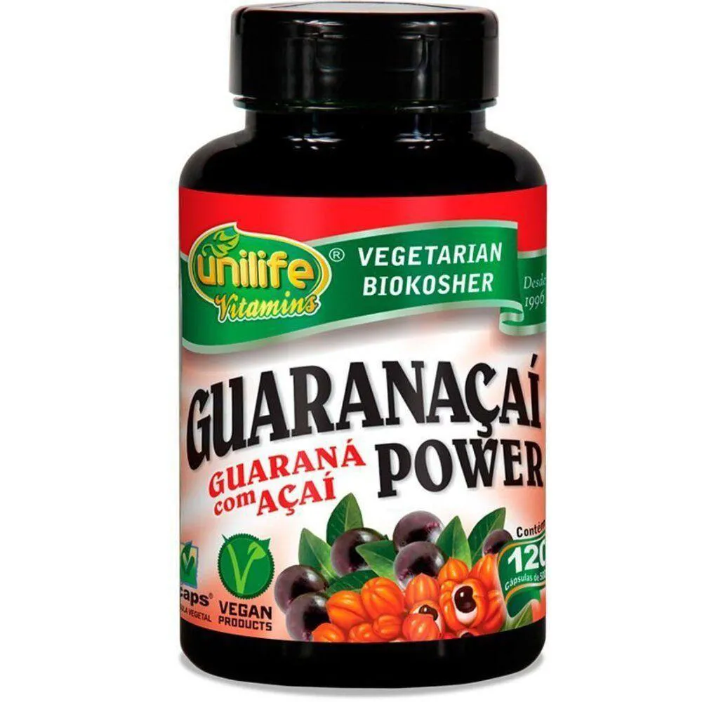 GUARANá COM AçAí GUARANAçAí UNILIFE 120 CáPSULAS