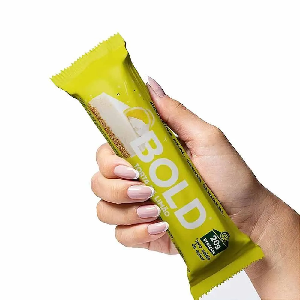 BARRA BOLD 60G - BOLD SNACKS SABOR TORTA DE LIMãO