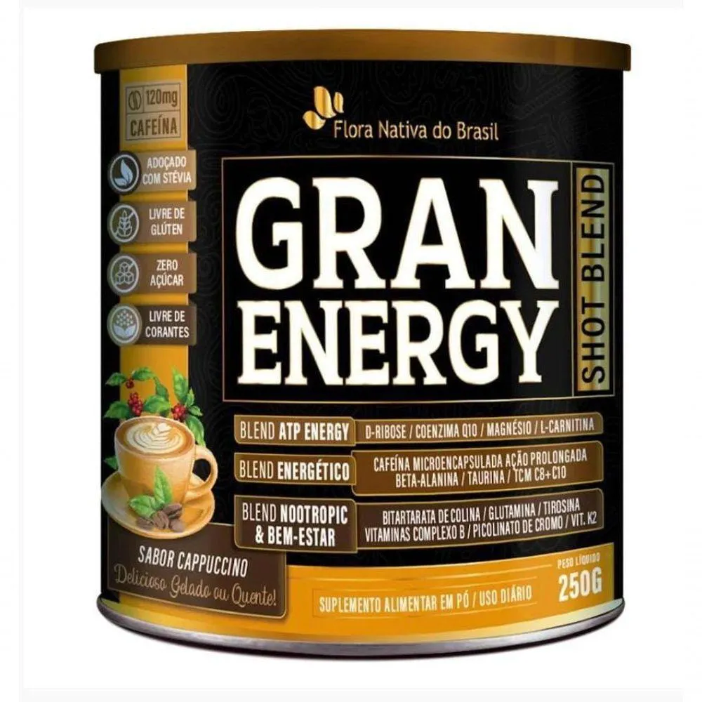SUPLEMENTO ALIMENTAR GRAN ENERGY 250GR CAPPUCCINO