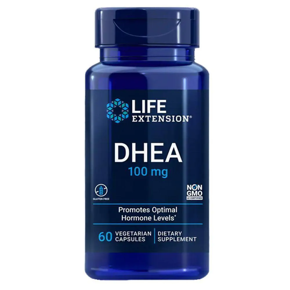 DHEA, 100MG, LIFE EXTENSION, 60 CáPSULAS, LIFE EXTENSION
