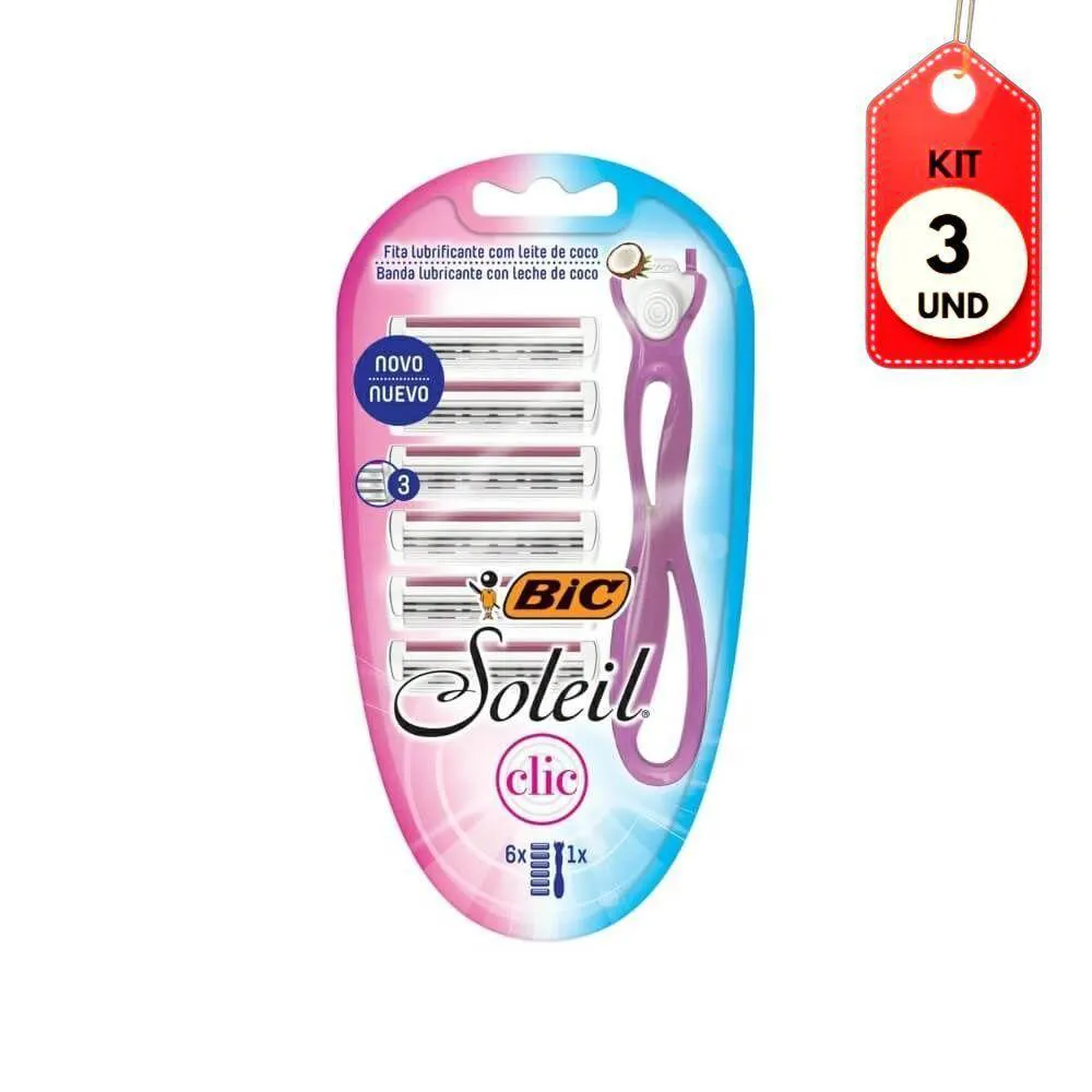 KIT C-03 BIC SOLEIL CLIC BARBEADOR C-6