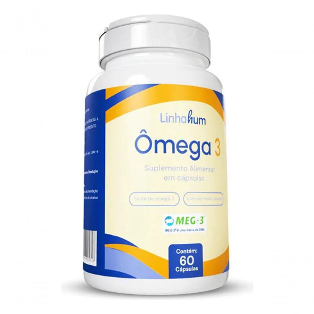 2U ôMEGA 3 SUPLEMENTO 60 CAPSULA 1000MG SELO MEG-3 LINHAHUM COR:INCOLOR