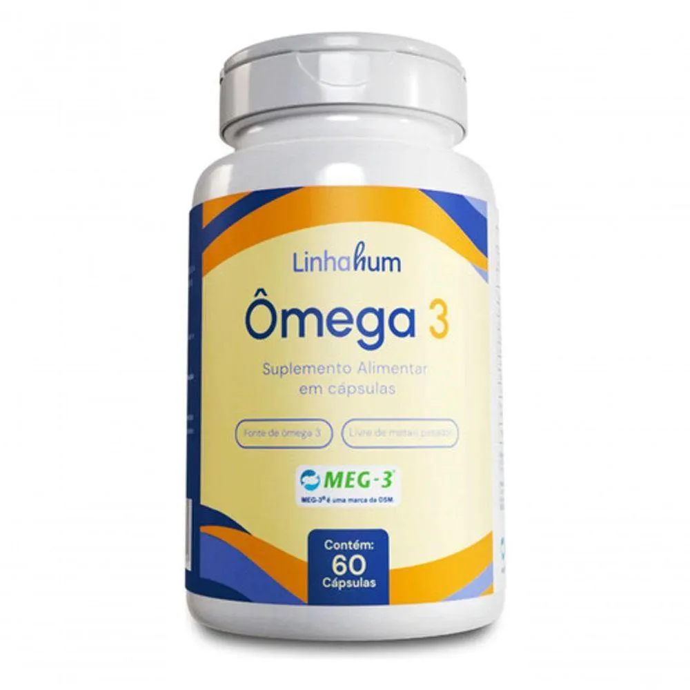 2U ôMEGA 3 SUPLEMENTO 60 CAPSULA 1000MG SELO MEG-3 LINHAHUM