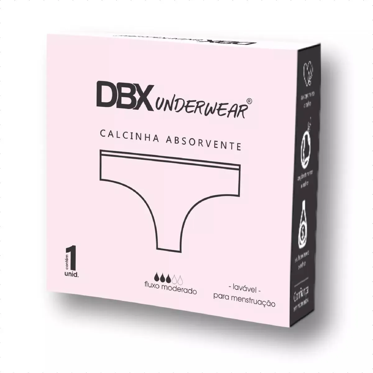 CALCINHA MENSTRUAL E INCONTINêNCIA URINáRIA ABSORVENTE à PROVA DE VAZAMENTOS EXCELENTE QUALIDADE 1 UNIDADE G