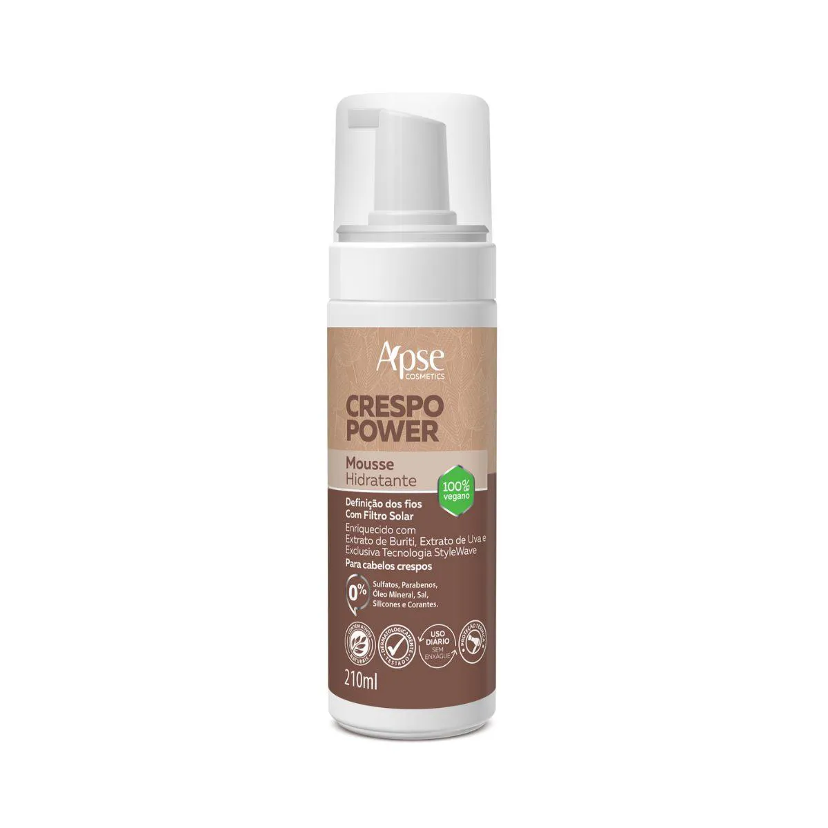 HIDRATANTE APSE MOUSSE CRESPO POWER 210ML