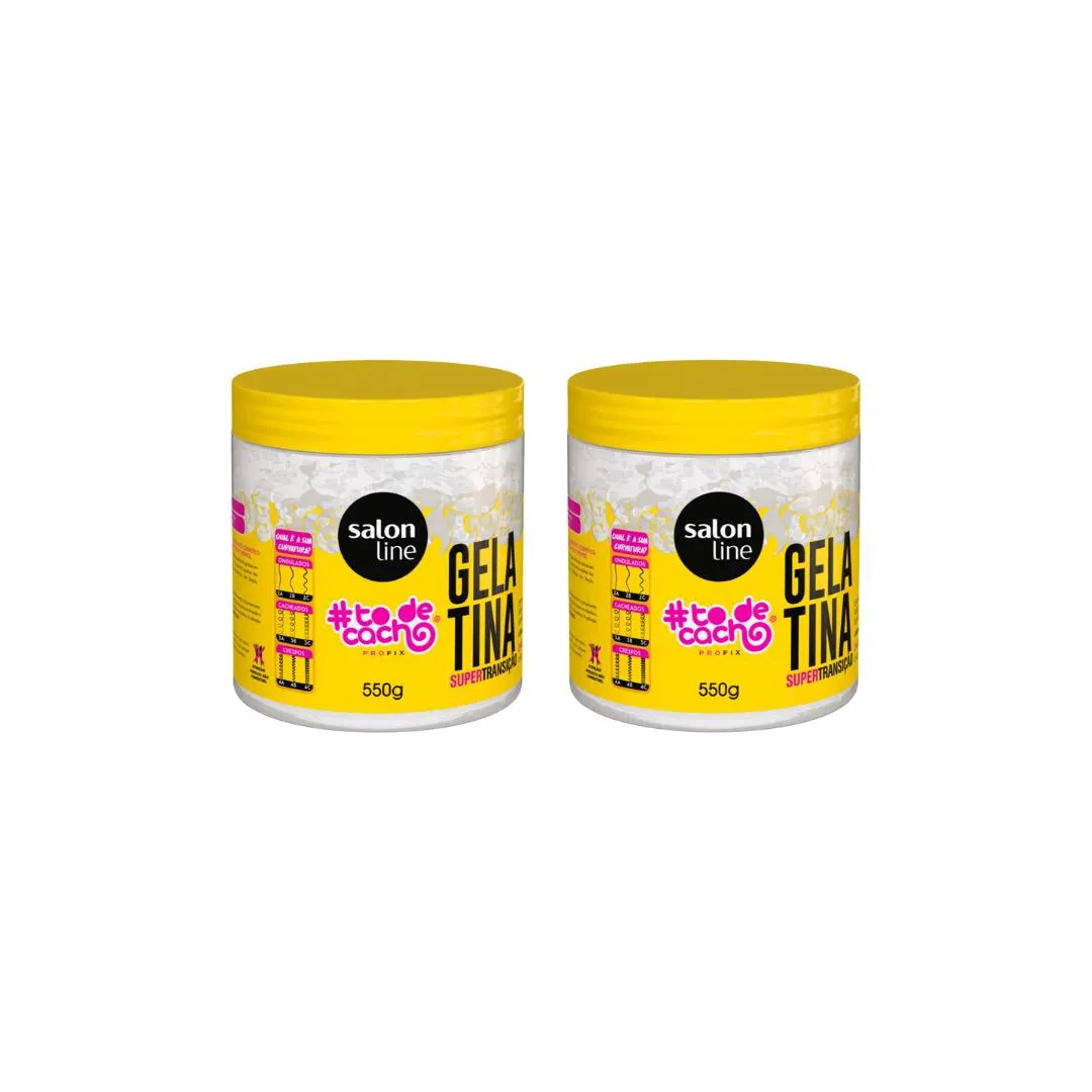 GELATINA CAPILAR SALON LINE 550G TODECACHO SUP TRANS CAP-2UN
