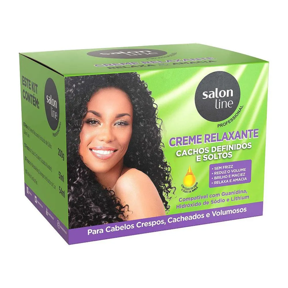 CREME RELAXANTE ÓLEO DE COCO E ÓLEO DE AVELã 200GR - SALON LINE