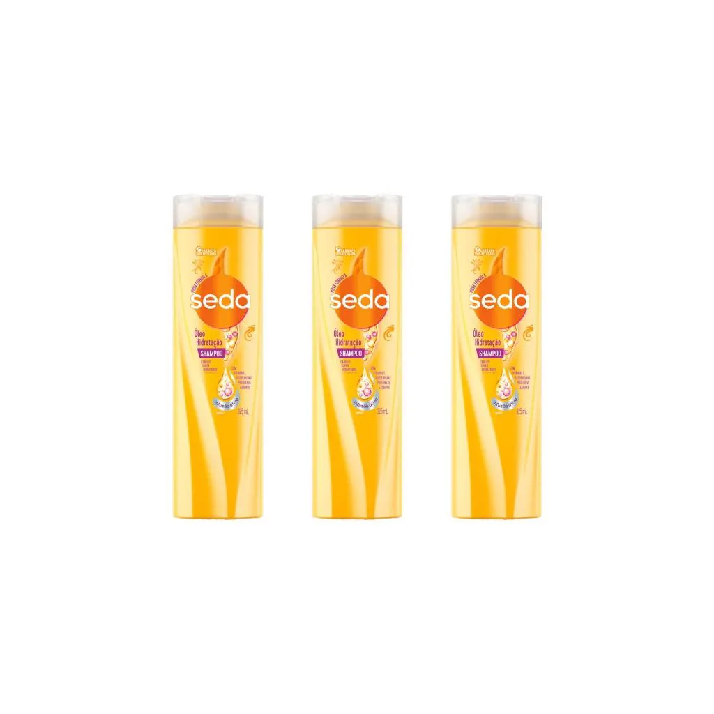 SHAMPOO SEDA 325ML OLEO HIDRATAçAO-KIT C/3UN