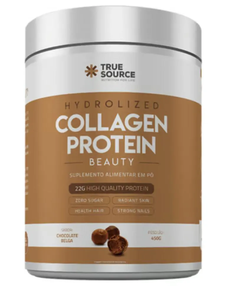 COLLAGEN PROTEíNA,  SABOR CHOCOLATE BELGA, 450G, TRUE SOURCE