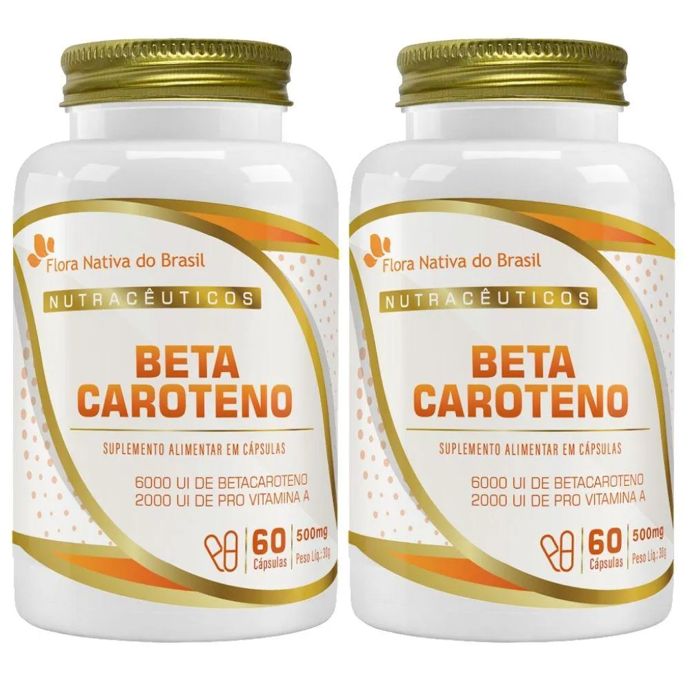 KIT 2X BETA CAROTENO 60 CáPSULAS - FLORA NATIVA