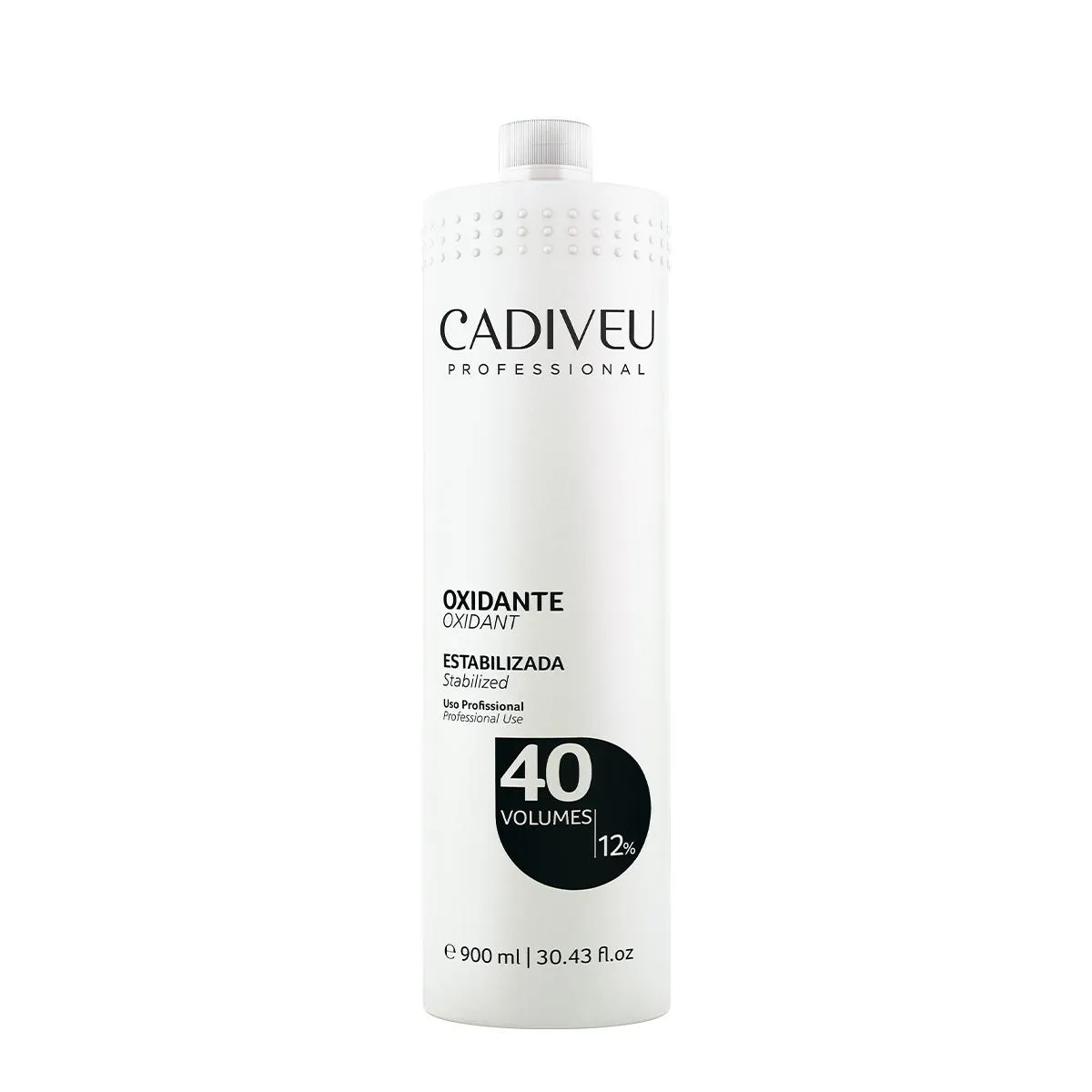 CADIVEU PROFESSIONAL OX 40 VOLUMES - ÁGUA OXIGENADA 900ML