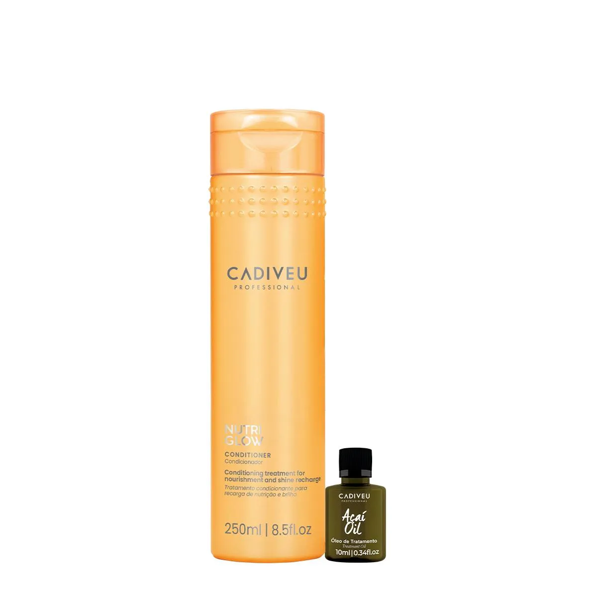 KIT CADIVEU PROFESSIONAL NUTRI GLOW CONDICIONADOR E ÓLEO (2 PRODUTOS)
