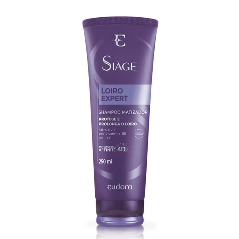Shampoo Matizador Eudora Siage Loiro Expert 4D 250ml