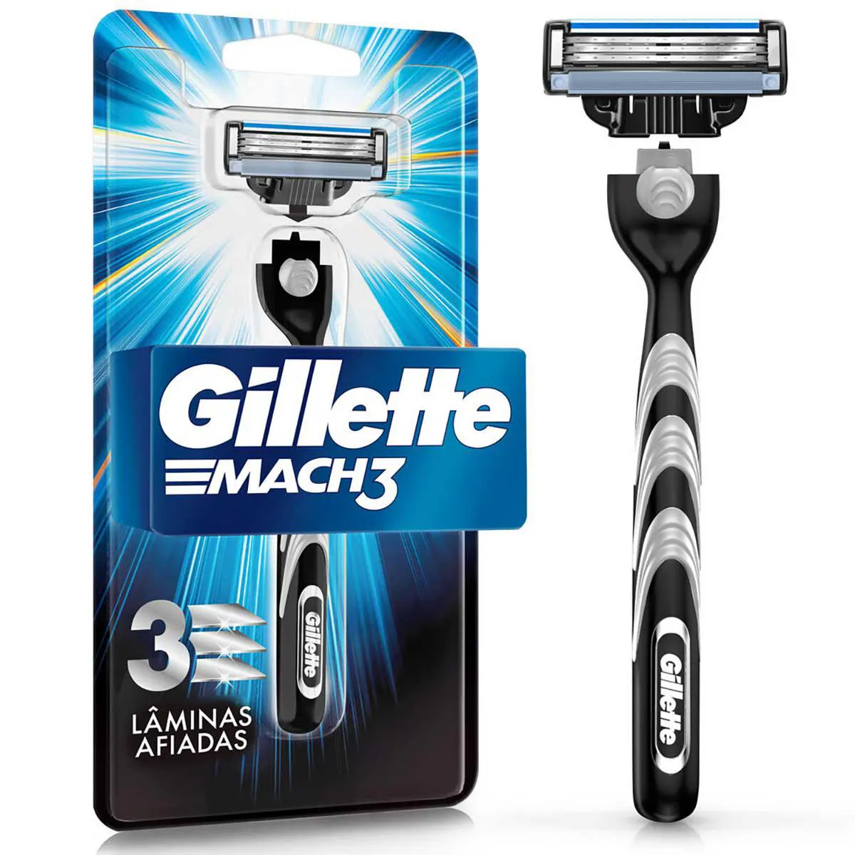 Aparelho de Barbear Gillette Mach3 com 1 Unidade