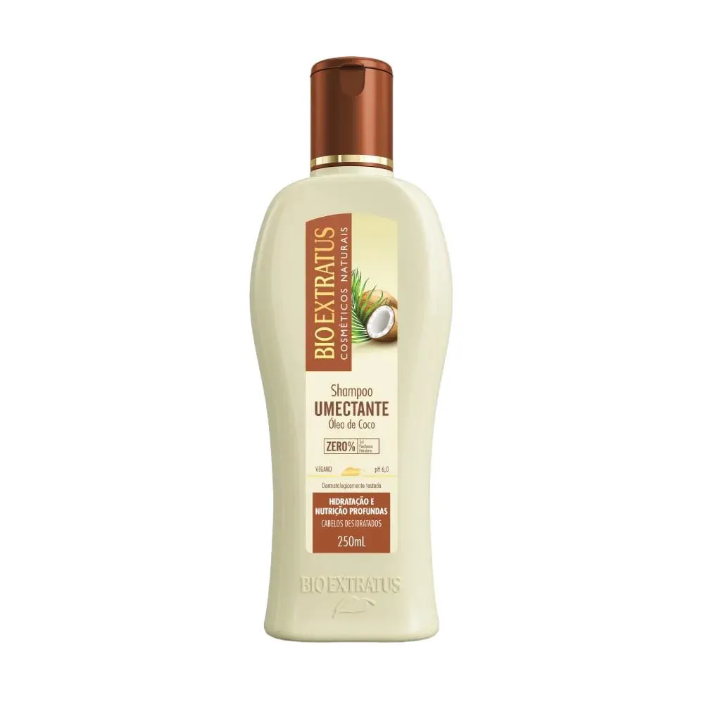 Shampoo Vegano Bio Extratus Umectante Hidratante 250ml