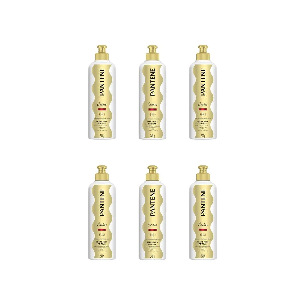 CREME PARA PENTEAR PANTENE 240G HIDRA-VIT CACHOS - KIT C/6UN