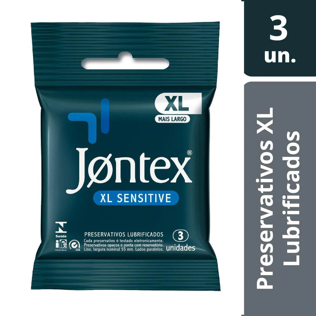 Camisinha Jontex Sensitive XL 3 unidades