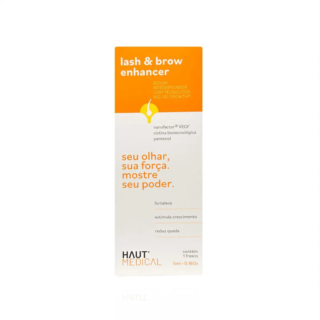 LASH & BROW ENHANCER - SÉRUM PARA CRESCIMENTO DE CÍLIOS E SOBRANCELHAS - 5ML - HAUT MEDICAL