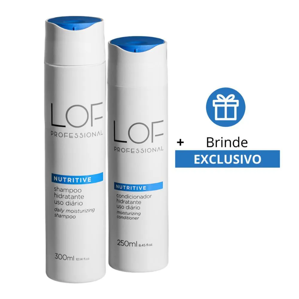 KIT LOF NUTRITIVE SHAMPOO 300ML, CONDICIONADOR 250ML+BRINDE