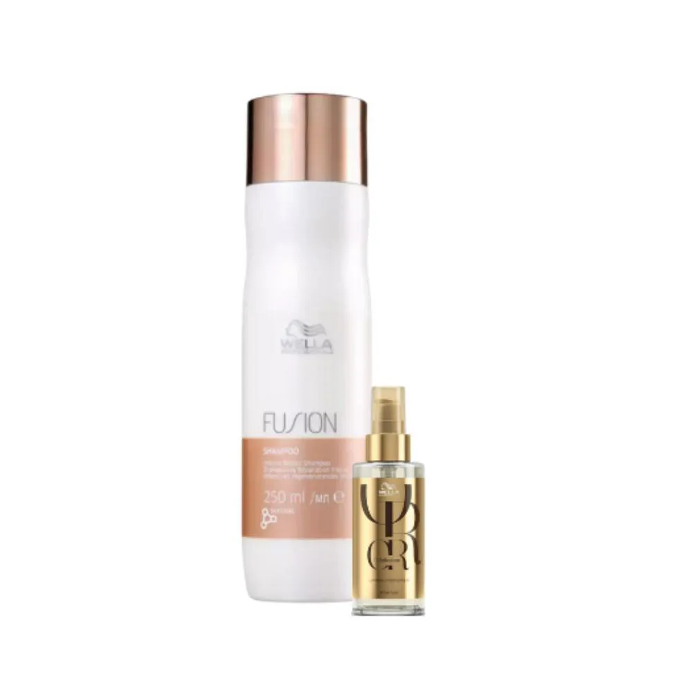 KIT WELLA PROFESSIONALS FUSION SH 250ML + OIL REFLECTIONS 100ML