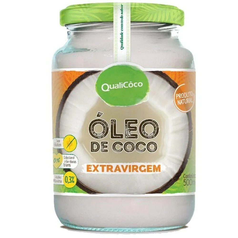 ÓLEO DE COCO EXTRA VIRGEM 500ML QUALICôCO