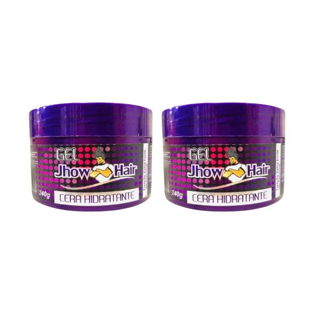 GEL CERA JHOW HAIR HIDRATANTE 240G - KIT C/ 2UN