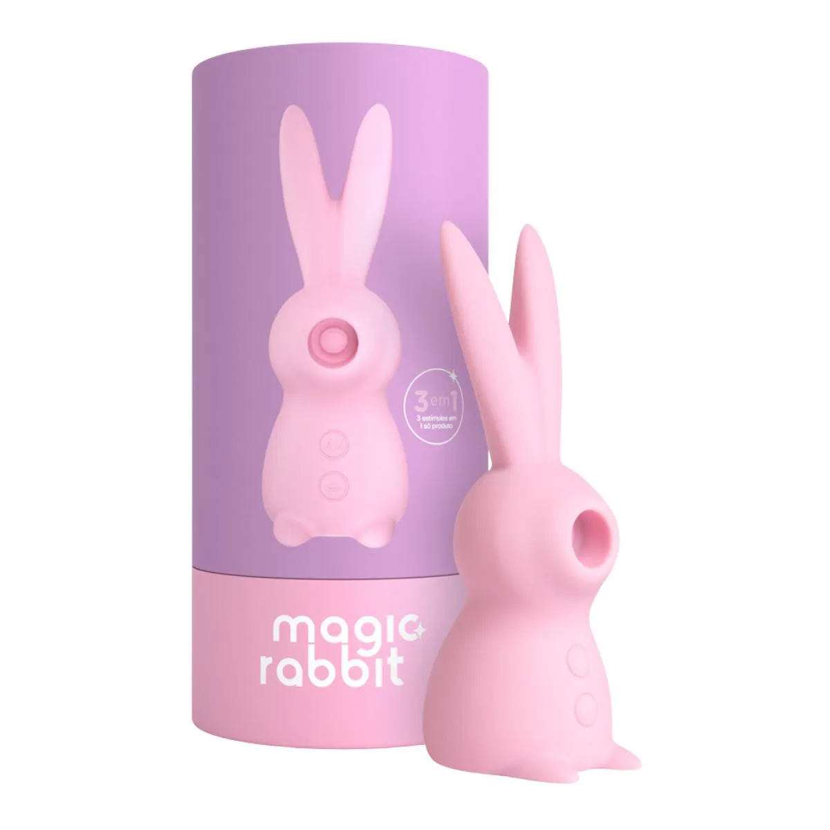 KIT ESTIMULADOR CLIToRIS MAGIC RABBIT (INGRID GUIMARaES) E GEL EXCITANTE  PRAZER DELA 1035339 | Droga Raia