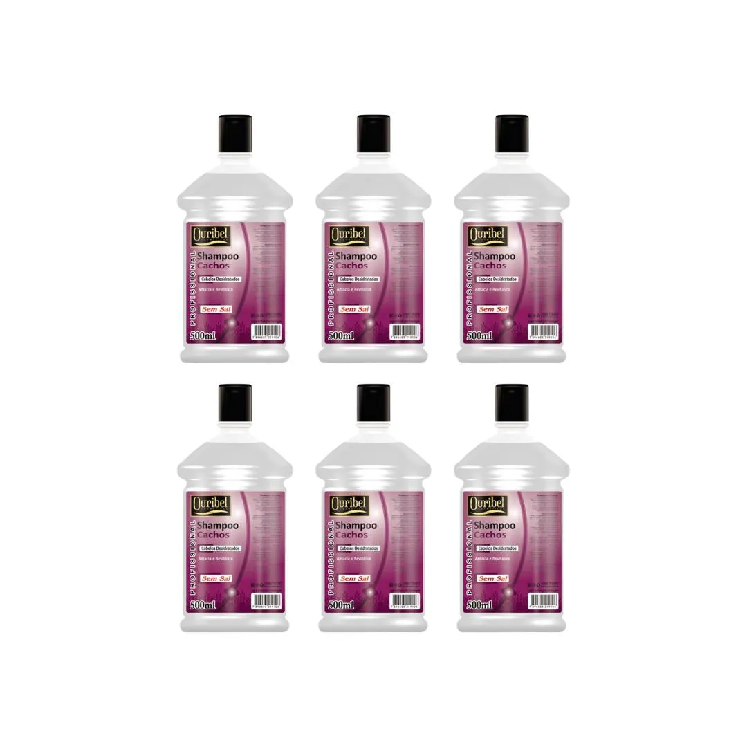 SHAMPOO OURIBEL CACHOS 500ML - KIT C/6UN