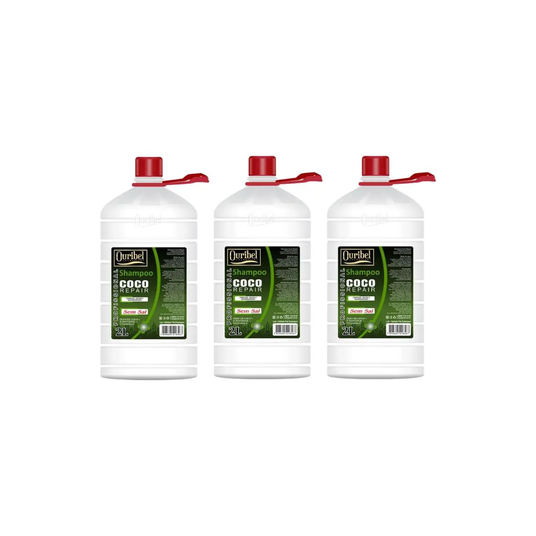 SHAMPOO OURIBEL 2000ML COCO REPAIR - KIT C/3UN