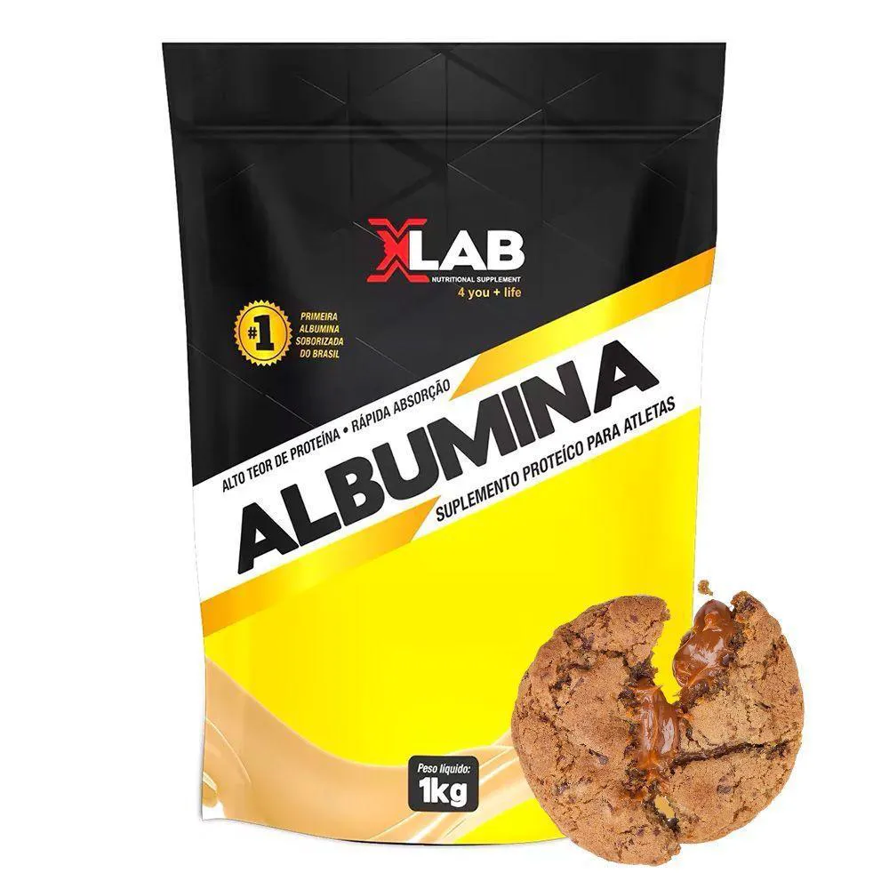 ALBUMINA 1KG SABOR COOKIES E DOCE DE LEITE X-LAB