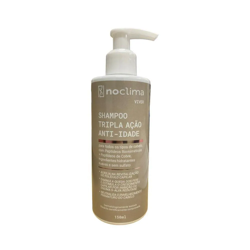 SHAMPOO TRIPLA AçãO ANTI-IDADE VIVER NOCLIMA 150ML